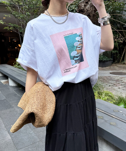 DOUDOU ワイドフォトTEE 未着用　最終お値下げ☆ DOUDOU ワイドフォトTEE 未着用 最終お値下げ☆ - メルカリ