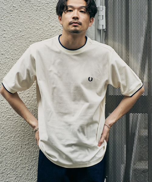417 EDIFICE tシャツ FRED PERRY 417別注 Textured Single