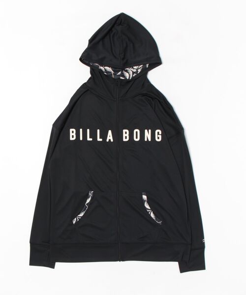 パーカー BILLABONG　ZIPUP HOODED LOGO RASHGUARD レディース OUTLET】BILLABONG レディース LOOSE ZIP UP HOODED RASHGUARD