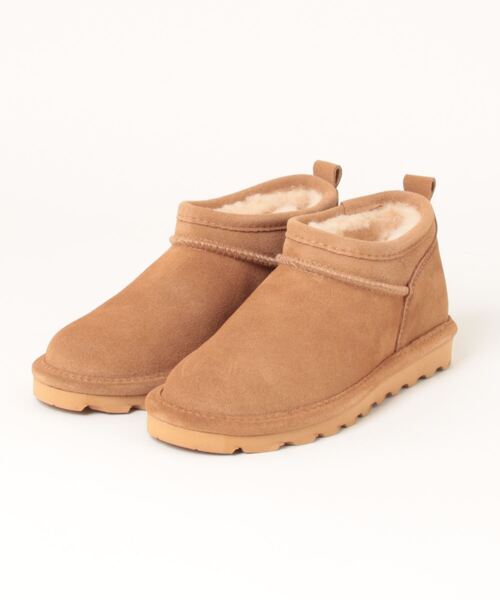 「BEARPAW」 ムートンブーツ US6 タン レディース_画像7