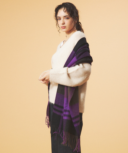 「Rouge vif」 Vネックニット フリー ホワイト レディース_画像9