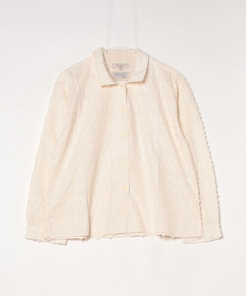 ブラウス シャツ Nudie Jeans/ヌーディージーンズ Juni / フリンジシャツ / Offwhite レディース