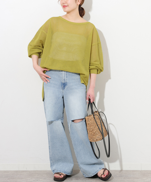 JOURNAL STANDARD relume ニット セーター メッシュプルオーバー