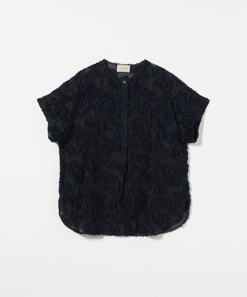 ユナイテッドアローズ　リバティ　ショートスリーブシャツ　総柄　ペイズリーシャツ LIBERTY リップストップ オープンカラー ショートスリーブ シャツ