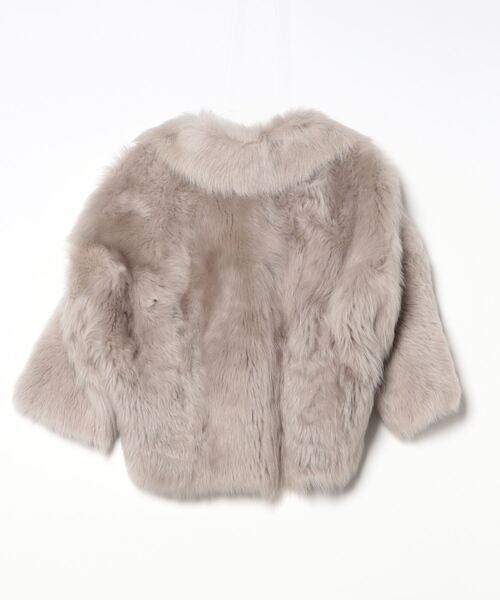 グレースコンチネンタル　キルティング配色レザージャケット　ベージュ/36 GRACE CONTINENTAL（グレースコンチネンタル） 【グレース