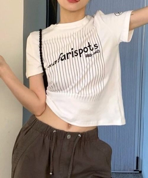 tシャツ 半袖 SportyナンバリングロゴTee レディース : ZOZOTOWN Yahoo