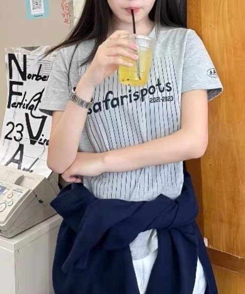 tシャツ 半袖 SportyナンバリングロゴTee レディース : ZOZOTOWN Yahoo