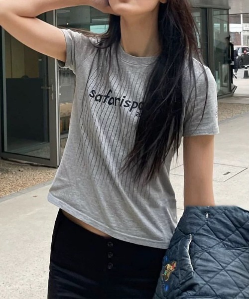 tシャツ 半袖 SportyナンバリングロゴTee レディース : ZOZOTOWN Yahoo