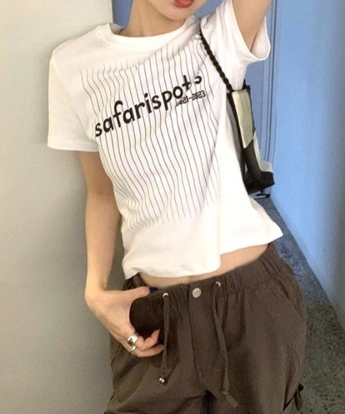 tシャツ 半袖 SportyナンバリングロゴTee レディース : ZOZOTOWN Yahoo