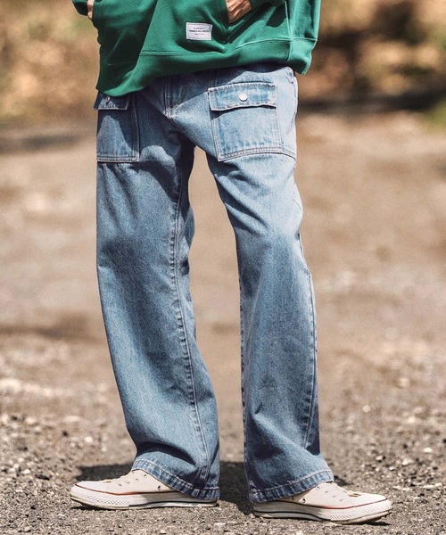 WONDER WALL MOTEL ジーンズ mp13760- BUSH DENIM PANTS