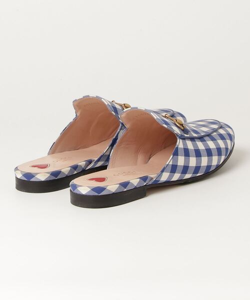 GUCCI フラットサンダル GUCCI 「GUCCI」 フラットサンダル 38.5 ブルー レディース