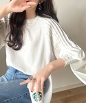 tシャツ カジュアルな中にも上品さを。綿100...の詳細画像3