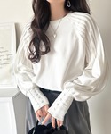 tシャツ カジュアルな中にも上品さを。綿100...の詳細画像2