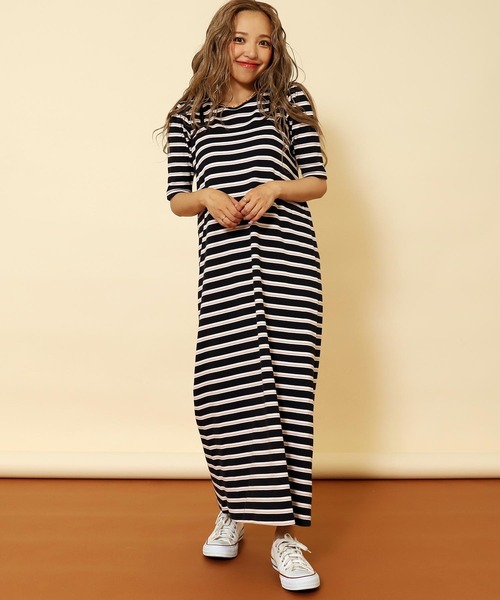 anap mimpi（アナップミンピ） ワンピース マルチ ボーダー