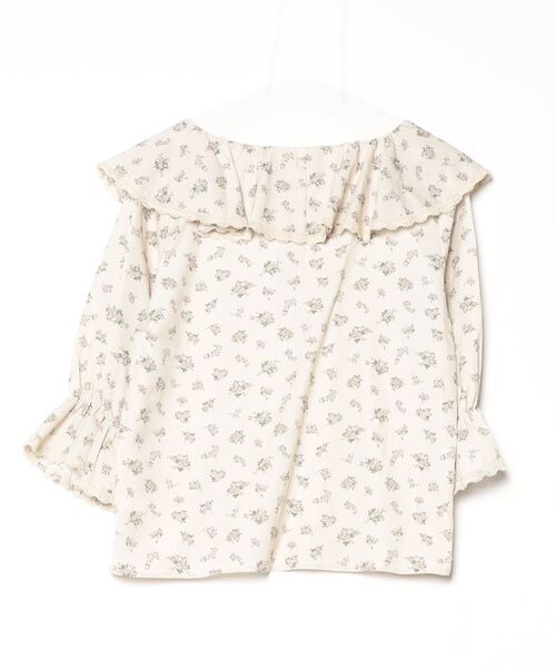 「apres jour」 花柄7分袖ブラウス X-LARGE ベージュ レディース
