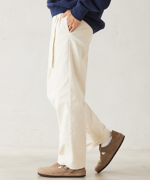 「JOURNAL STANDARD relume」 スラックス X-SMALL オフホワイト メンズ_画像8