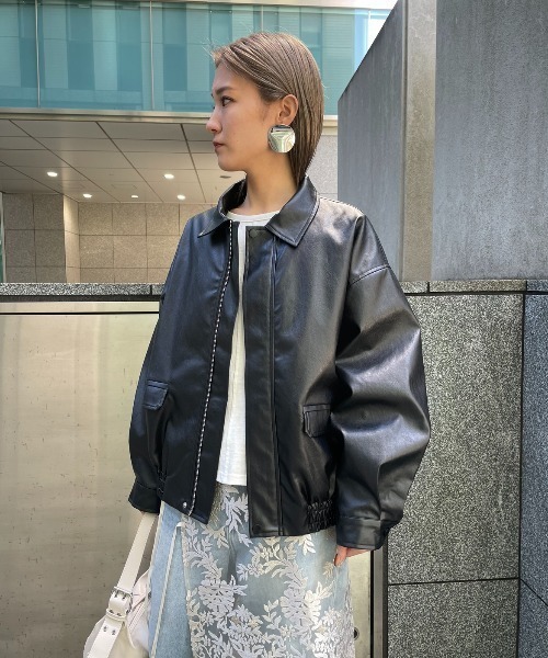 「AIC.」 ブルゾン FREE ネイビー レディース_画像3