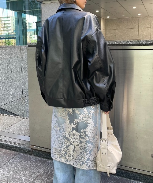 「AIC.」 ブルゾン FREE ネイビー レディース_画像4