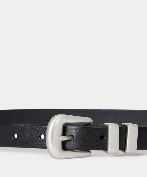 ラルフローレン ベルト スリム スタデッド カーフスキン ベルト レディース スリム スタデッド カーフスキン ベルト（ベルト）｜POLO RALPH