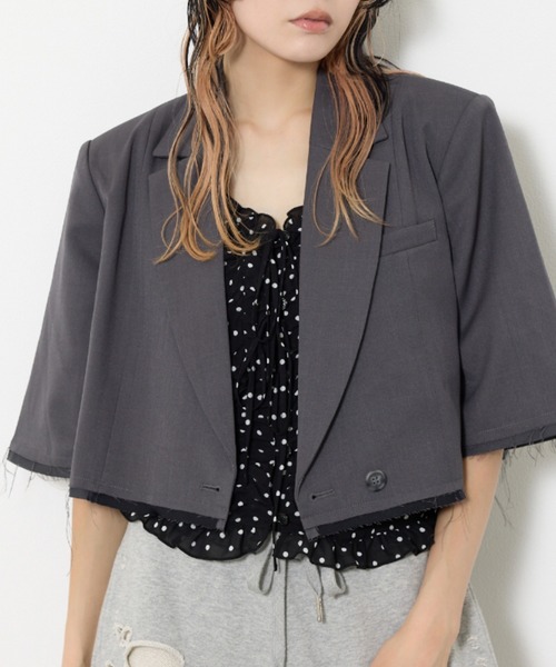 SLY（スライ） ジャケット テーラードジャケット CROP MANISH TAILOR