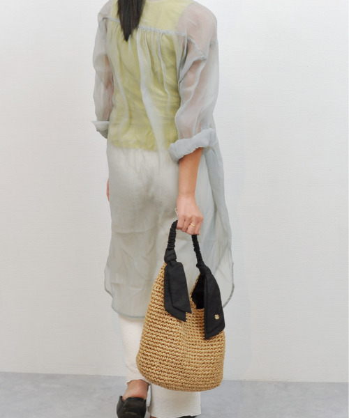 「cache cache」 「UN BILLION」かごバッグ FREE グリーン レディース_画像2