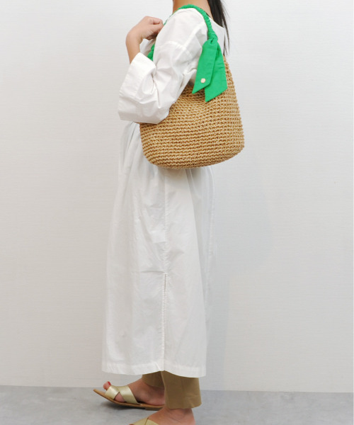 「cache cache」 「UN BILLION」かごバッグ FREE グリーン レディース_画像4