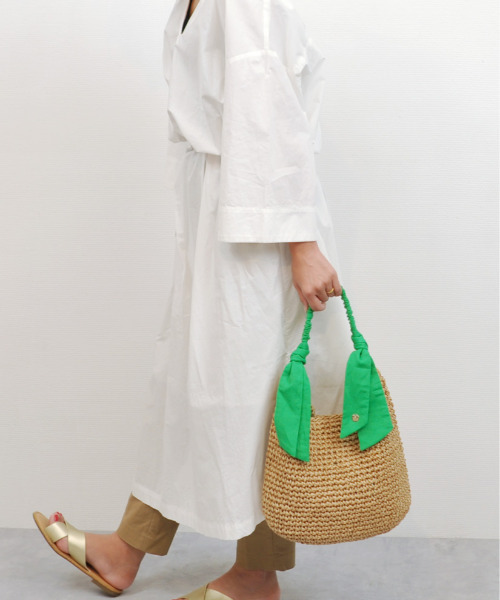 「cache cache」 「UN BILLION」かごバッグ FREE グリーン レディース_画像5