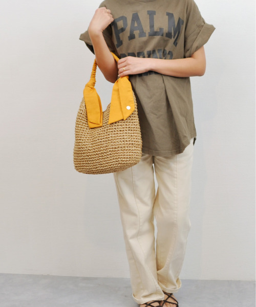 「cache cache」 「UN BILLION」かごバッグ FREE グリーン レディース_画像9