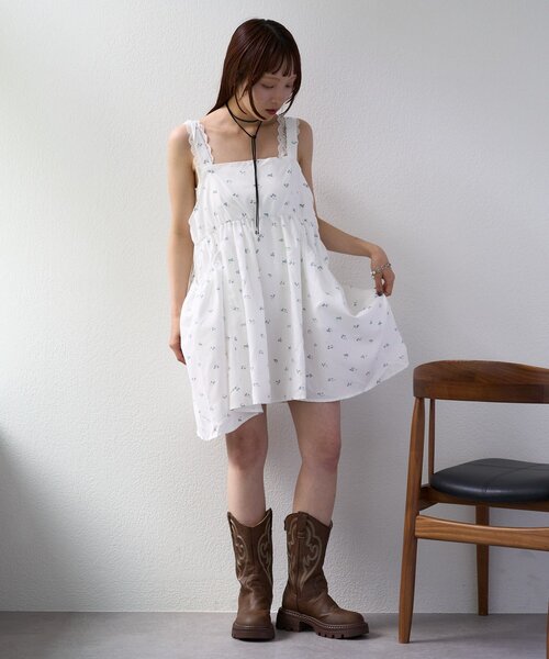 ブラウス シャツ 「25AW」リボン2WAYピーチワンピ レディース