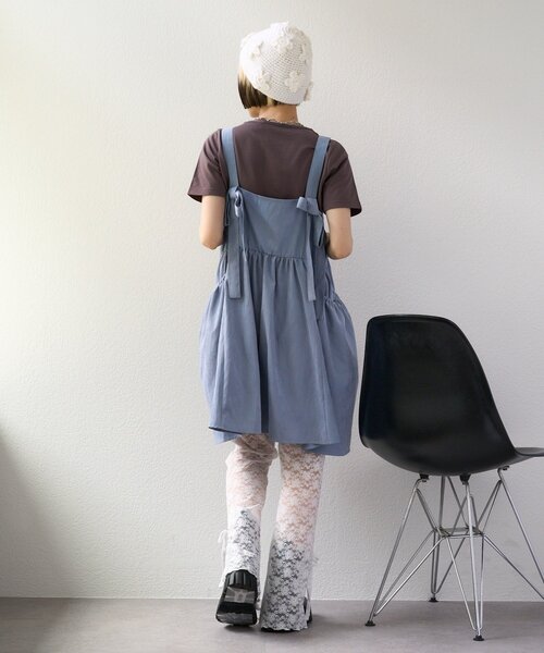 専用です [なさま　ワンピースとブラウスの2点] w closet ブラウス シャツ 「25AW」リボン2WAYピーチワンピ