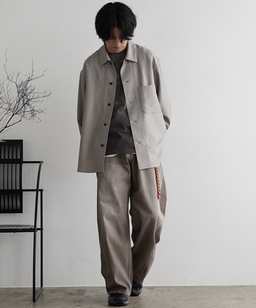 「WYM LIDNM」 半袖Tシャツ S グレー メンズ