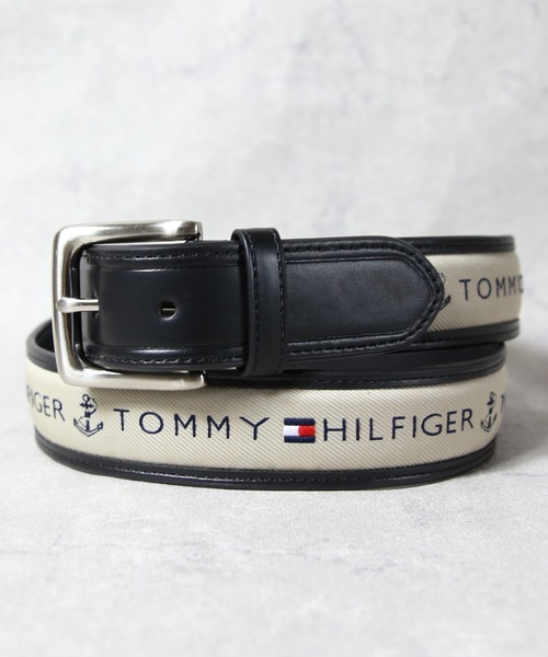 TOMMY HILFIGER（トミー・ヒルフィガー） ベルト レザーロゴ入りベルト