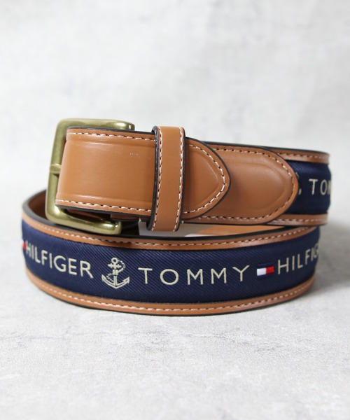 TOMMY HILFIGER（トミー・ヒルフィガー） ベルト レザーロゴ入りベルト