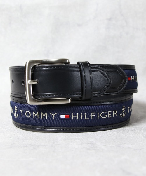 TOMMY HILFIGER（トミー・ヒルフィガー） ベルト レザーロゴ入りベルト