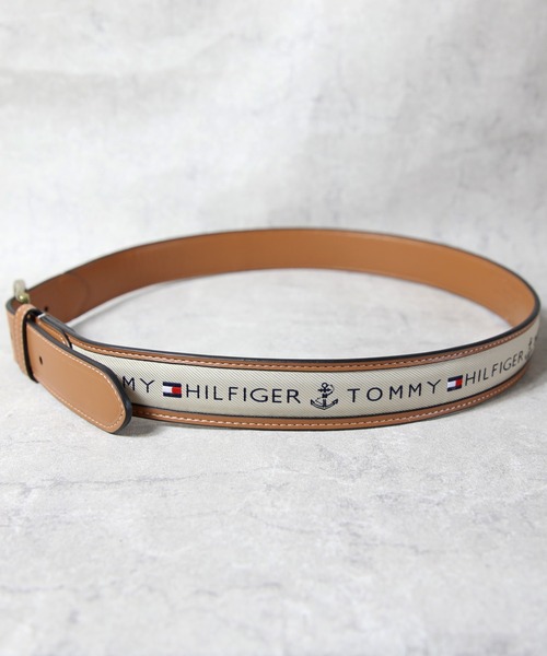 TOMMY HILFIGER（トミー・ヒルフィガー） ベルト レザーロゴ入りベルト