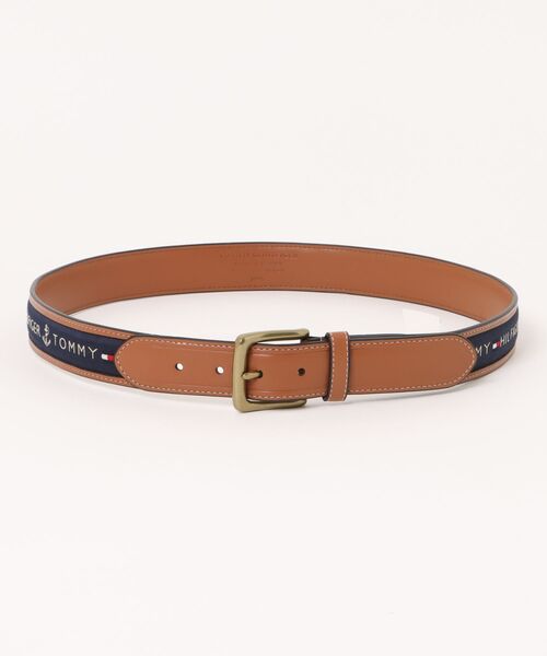 TOMMY HILFIGER（トミー・ヒルフィガー） ベルト レザーロゴ入りベルト