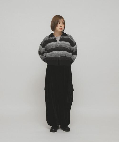 KBF（ケービーエフ） カーディガン グラデーションボーダー