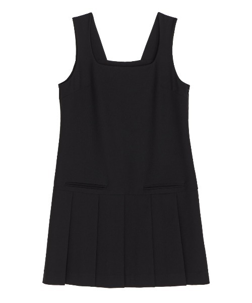 Ameri（アメリ） SQUARE NECK LADY LIKE PLEATS TOP レディース