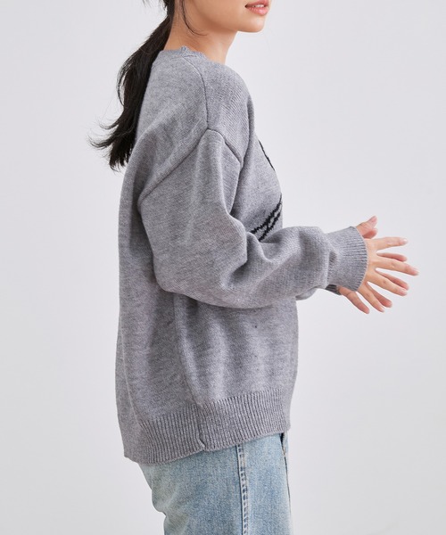 Lace Ladies（レースレディース） ニット セーター チェリー柄 配色