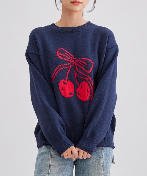 新品タグ付き♡デイシーフェレットニット フェレットタッチWフェイスボクシーニット≪手洗い可能≫ | QUEENS