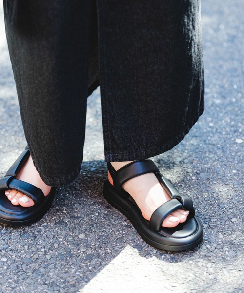 「RODE SKO」 フラットサンダル 37 ライトグレー レディース_画像2