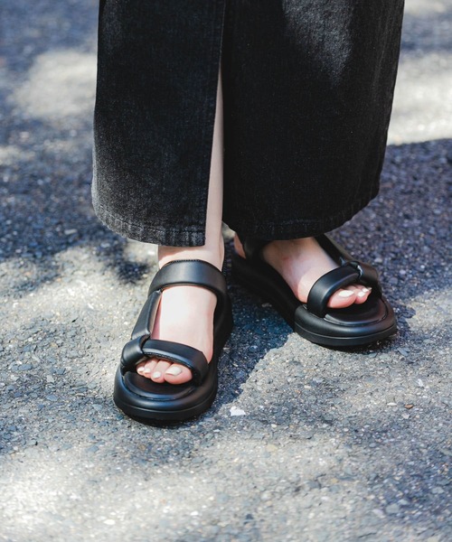 「RODE SKO」 フラットサンダル 37 ライトグレー レディース_画像3