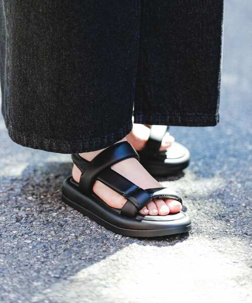 「RODE SKO」 フラットサンダル 37 ライトグレー レディース_画像5