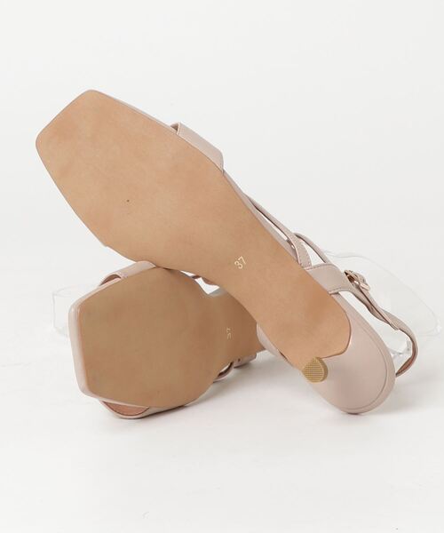 「Daniella&GEMMA」 ヒールサンダル 37 ベージュ レディース_画像3