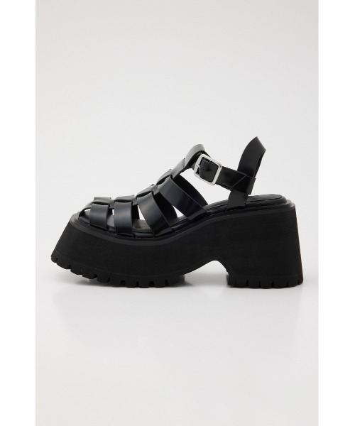 「SLY」 ヒールサンダル SMALL ブラック レディースの画像