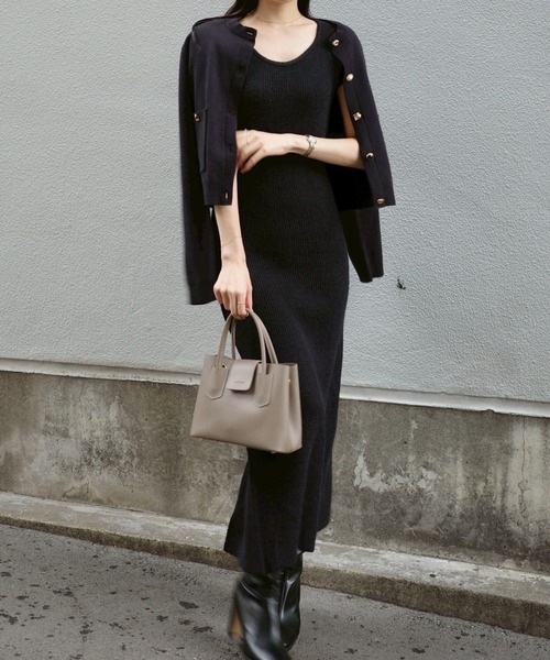 ACYM（アシーム） ワンピース Betty long knit ワンピース : ZOZOTOWN