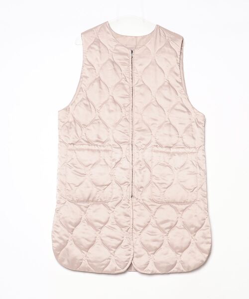 「SHIPS」 ノーカラーコート ONE SIZE ベージュ レディース_画像3