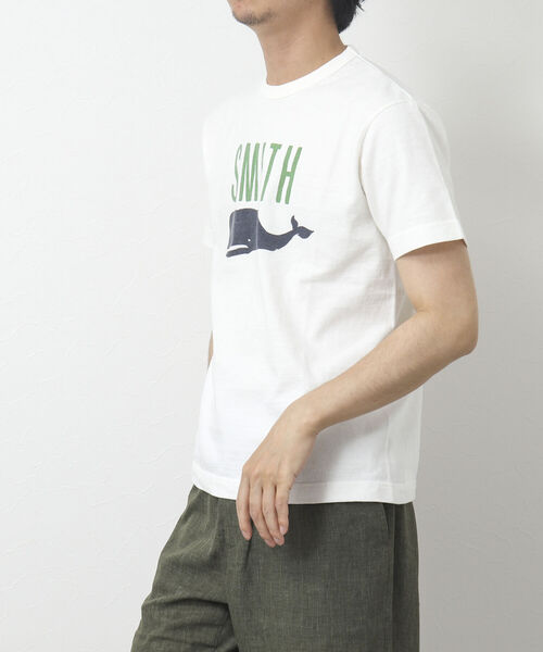 「BARNS OUTFITTERS」 半袖Tシャツ S グリーン メンズ_画像4