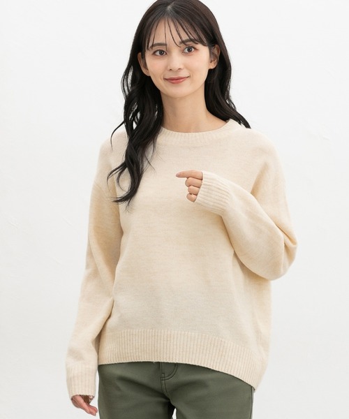 Honeys（ハニーズ） ニット セーター 「軽ふわっニット」クルーネック