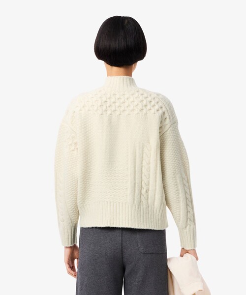 LACOSTE（ラコステ） ニット セーター パッチワークエフェクト ウール